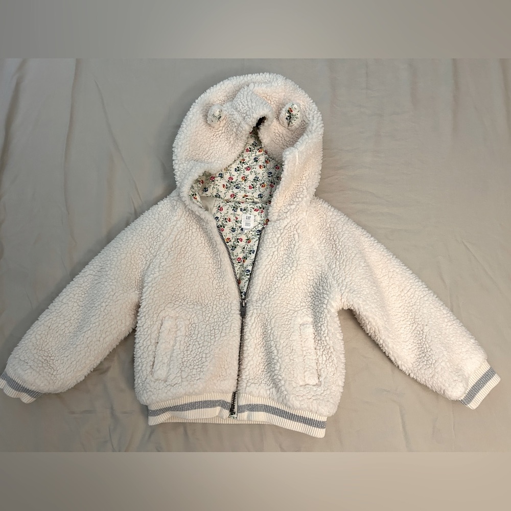 Gap x Sarah Jessica Parker Teddy Bear Jacket size 4T